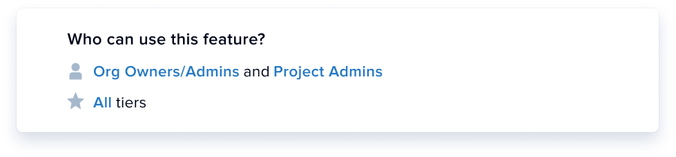 All Project Org Admins