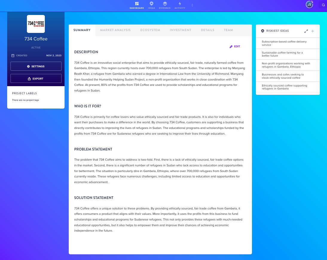 Project summary