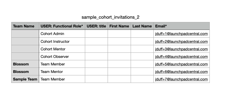 Invite via CSV