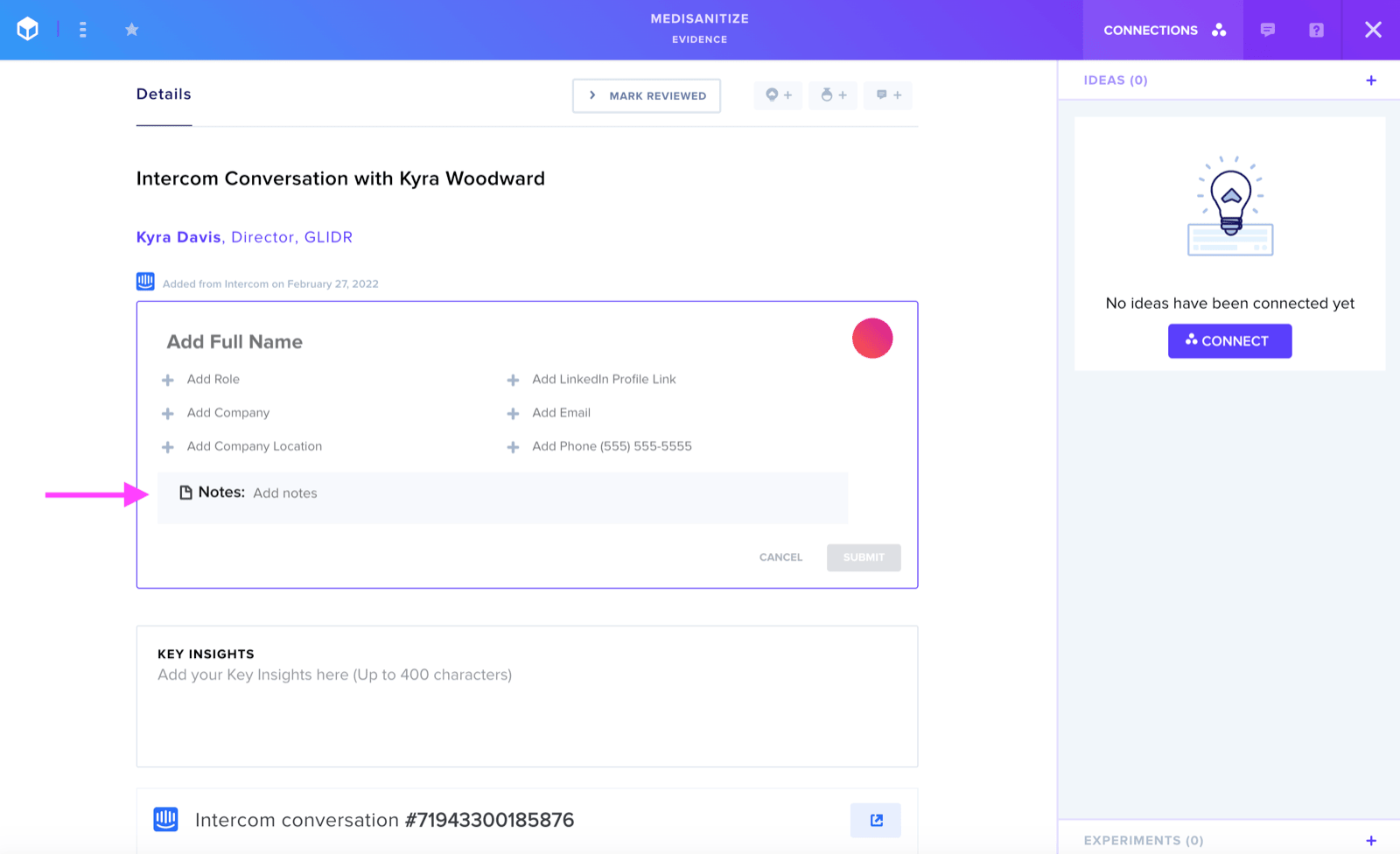 Contacts Database redesign