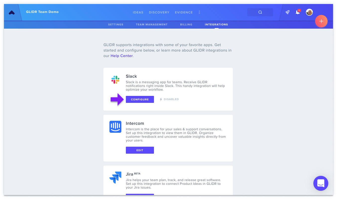 Step 1: Access Integrations