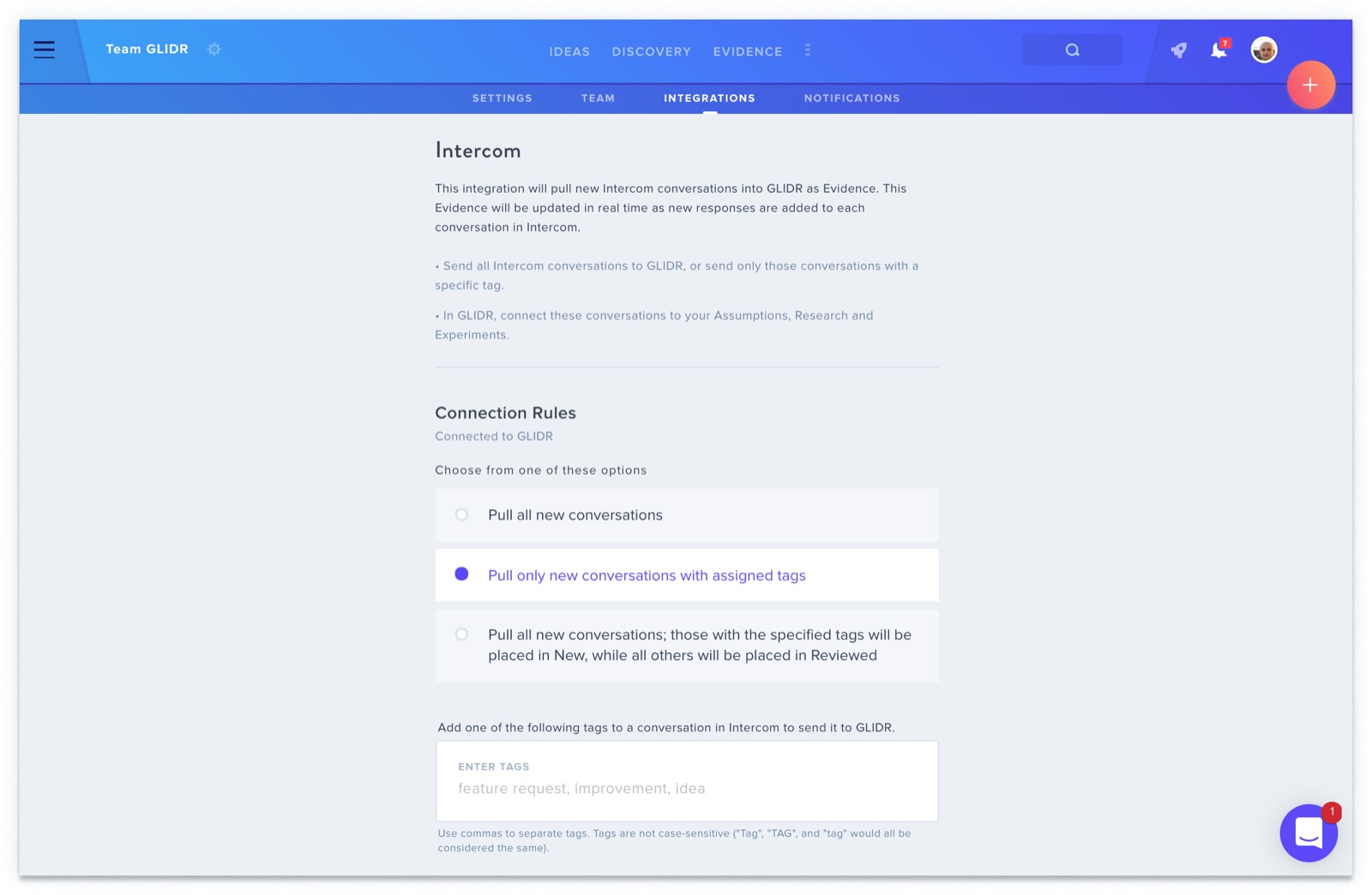 Configure Intercom Integration